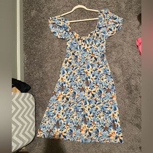 Dry Goods Printed MIDI Button Down Dress